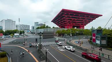 上海世博园街景实拍视频的预览图